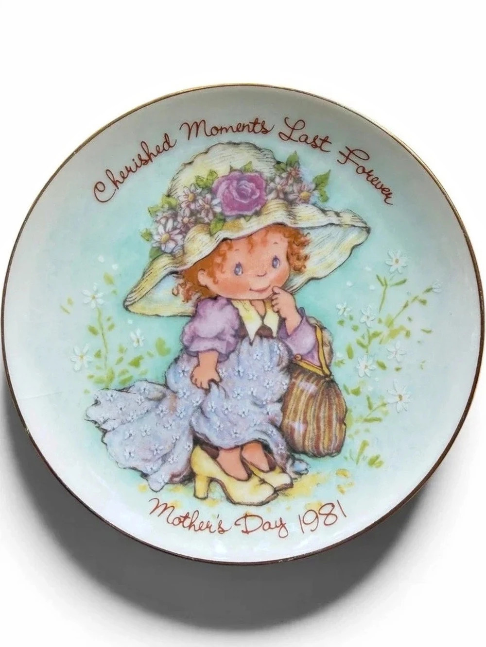 Avon Cherished Moments Last Forever Mother's Day Plate 1981 Ceramic Plate